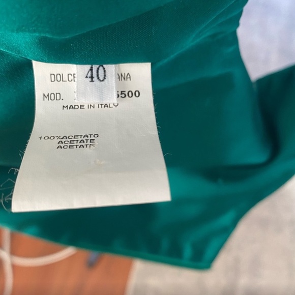 vintage emerald green dolce & gabbana dress - Picture 2 of 3